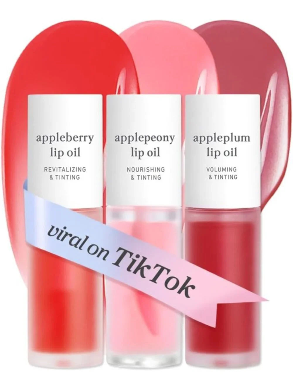 Korean Lip Oil Set - Hydrating Plumping Gloss, 24HR Moisture, Waterproof Finish